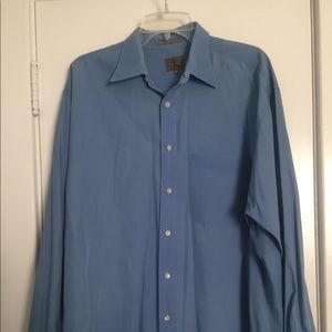 Calvin Klein Men’s Blue Button-down Dress Shirt